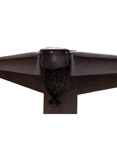 Pulo stalas Fort 7' pėdų (230x130cm), akmens plokštė, žalias audinys, su komplektacija