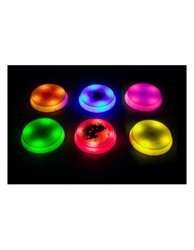 LED illuminated balance islands with liquid filling (6 pcs.)