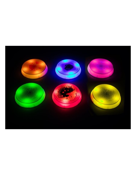 LED illuminated balance islands with liquid filling (6 pcs.)
