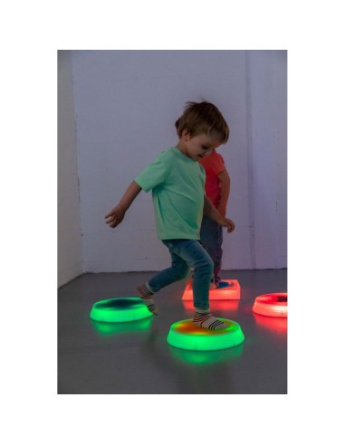 LED illuminated balance islands with liquid filling (6 pcs.)