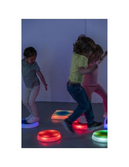 LED apšviestos balansinės salelės su skystu užpildu  (6 vnt.)