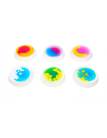 LED apšviestos balansinės salelės su skystu užpildu  (6 vnt.)