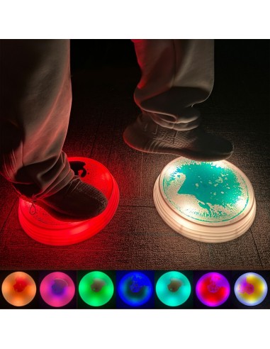 LED apšviestos balansinės salelės su skystu užpildu  (6 vnt.)