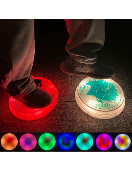 LED apšviestos balansinės salelės su skystu užpildu  (6 vnt.)