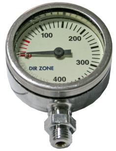 Manometras be žarnelės Dirzone SPG 52mm 400Bar