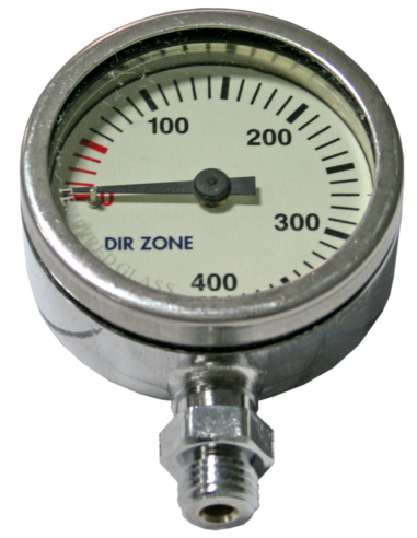 Manometras be žarnelės Dirzone SPG 52mm 400Bar