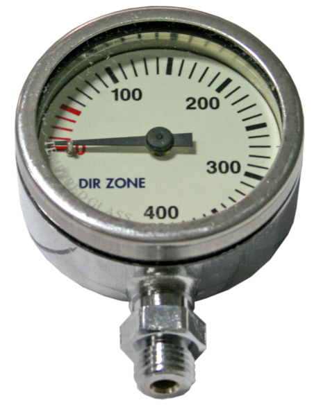 Manometras be žarnelės Dirzone SPG 52mm 400Bar