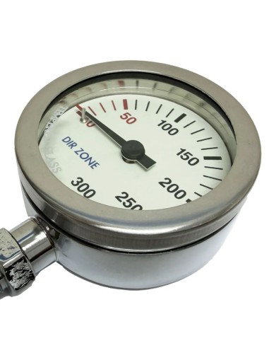 Manometras be žarnelės Dirzone SPG 52mm 300Bar