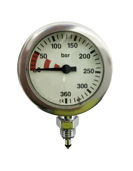 Manometras be žarnelės Dirzone SPG 52mm 360Bar