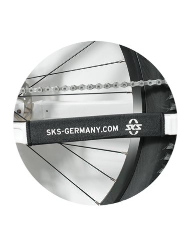 Bicycle frame chain fork protector SKS
