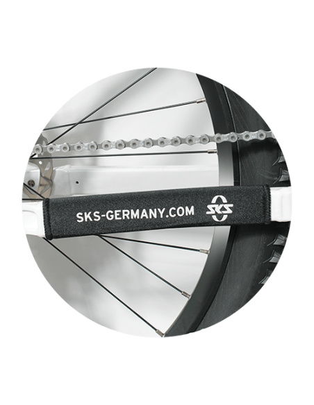 Bicycle frame chain fork protector SKS