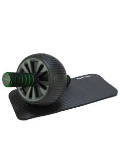 Pilvo preso volelis TUNTURI Pro Exercise Wheel Deluxe, su kelių pagalvėle