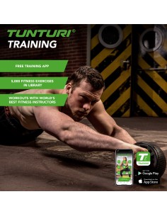 Pilvo preso volelis TUNTURI Pro Exercise Wheel Deluxe, su kelių pagalvėle 2