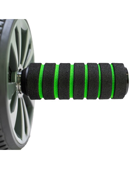 Pilvo preso volelis TUNTURI Pro Exercise Wheel Deluxe, su kelių pagalvėle