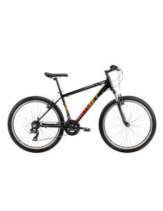 Детский велосипед ROMET Rambler R6.0, 26 дюймов, черно-оранжево-красный (размер M)