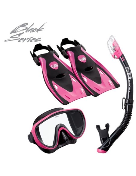 Mask+snorkel+fins TUSA 1521