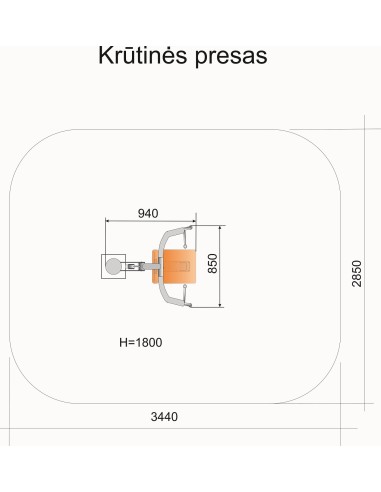 Krūtinės presas viengubas RT15