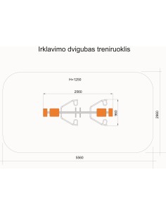 Двойной гребной тренажер RT12-2 2