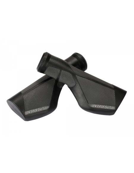 Rankenos: GIANT Ergo Max Grip, 135 mm, juodos/pilkos