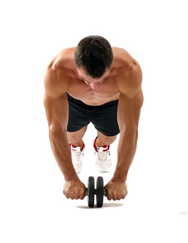 Dvigubas ratukas pilvo presui 