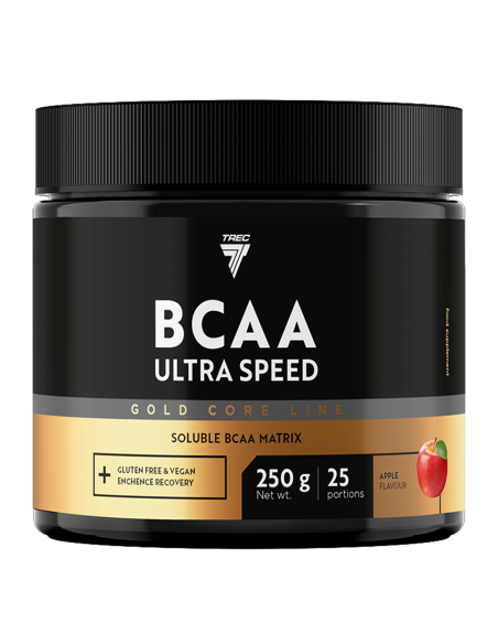 Аминокислоты TREC GOLD CORE LINE BCAA ULTRA SPEED APPLE 250 г