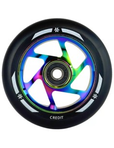 Paspirtuko ratas „Union Credit V2 Pro“ 100 mm neochrominis/juodas
