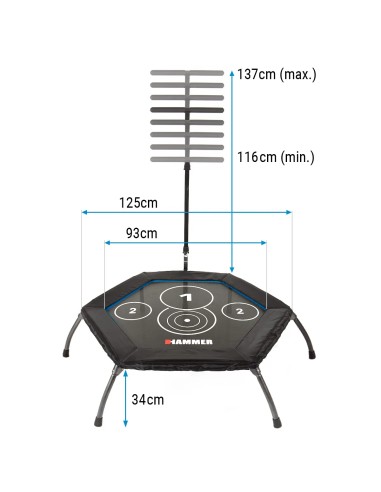 Trampoline HAMMER Cross Jump 98 cm