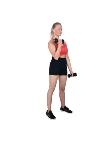 Hanteliai CHRISTOPEIT 2 x 5 kg, juodi