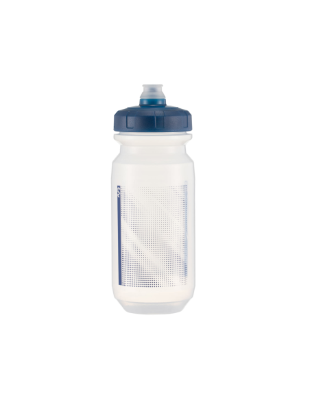 Bottle LIV PourFast DoubleSpring 600 ml, clear/dark blue