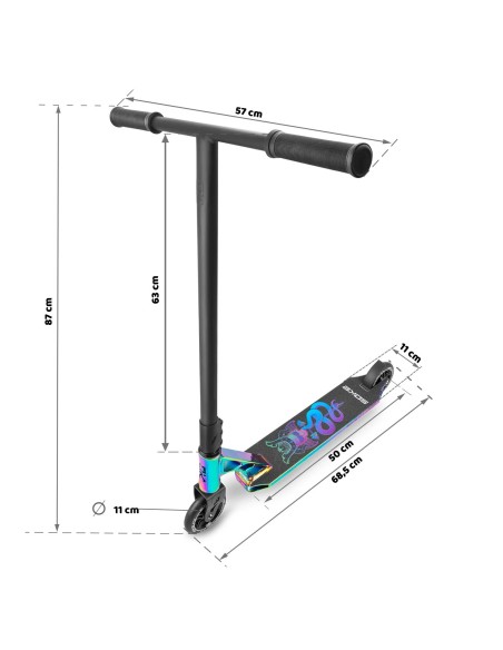 Trikitõukeratas SOKE XTR, rainbow