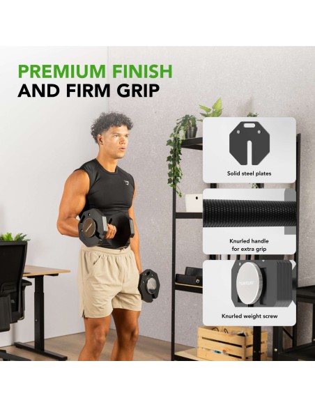 Hanteliai TUNTURI Rapid Adjustable Hanteliai 20kg