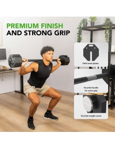 Tõstekang TUNTURI Rapid Adjustable Barbell 11kg 2