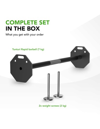 Tõstekang TUNTURI Rapid Adjustable Barbell 11kg