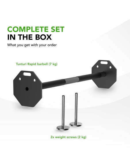 Tõstekang TUNTURI Rapid Adjustable Barbell 11kg