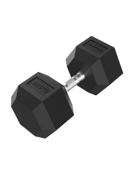 Гантели TUNTURI Platinum Hex, резиновые, 37,5 кг