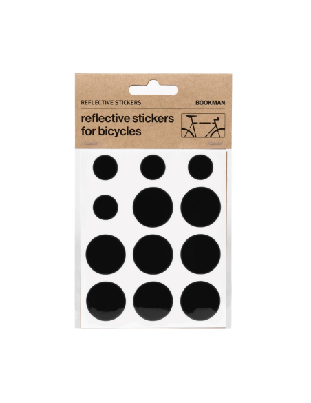 Reflective bicycle stickers BOOKMAN, black dots