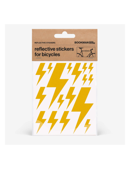 BOOKMAN reflective stickers for bicycles, flash yellow