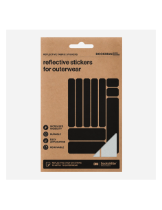 Reflective fabric stickers BOOKMAN Strips, silver