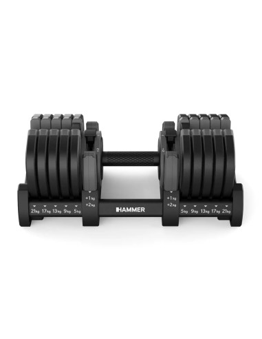 Reguliuojamas hantelis HAMMER StrongLock 8.0, 4-23 kg