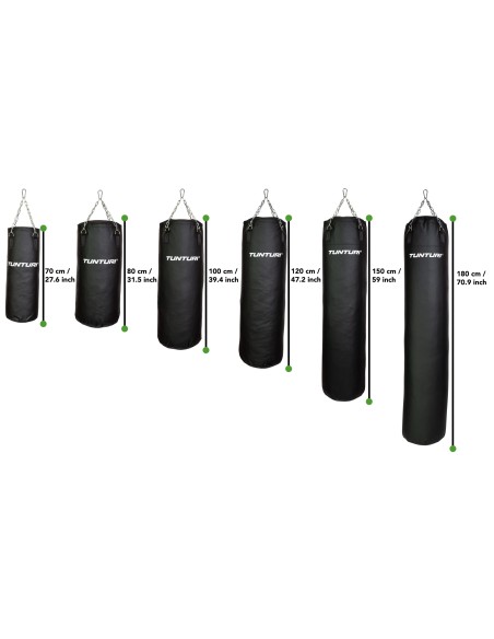 Bokso maišas Tunturi bokso maišas 80 cm, su grandine