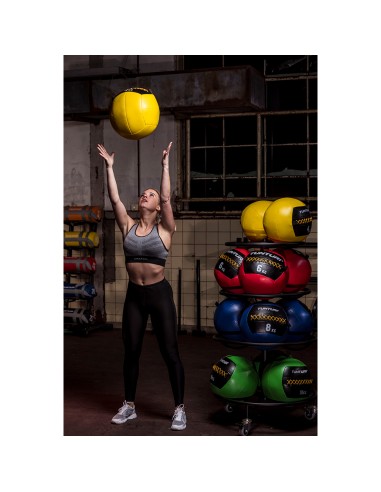 Kimštas kamuoliukas Tunturi Wall Ball 6 kg, raudonas