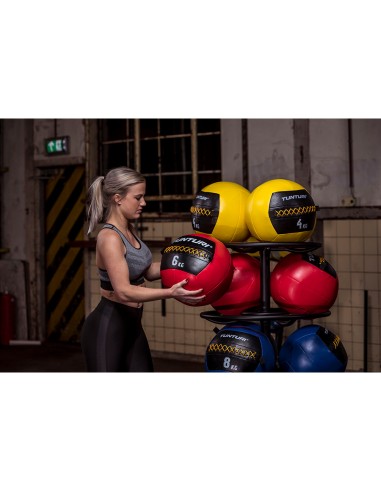 Kimštas kamuoliukas Tunturi Wall Ball 6 kg, raudonas