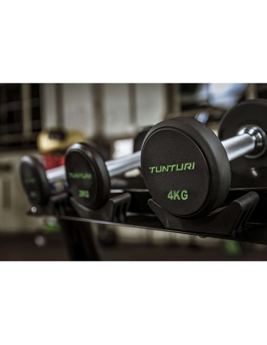 Hantelių rinkinys TUNTURI PU Pro 2-12kg (10vnt, 132kg)