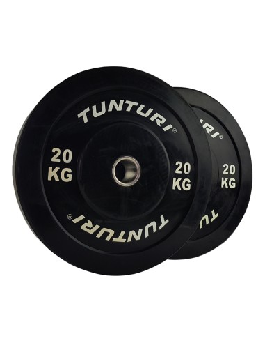 Svorio plokštė TUNTURI treniruočių buferinė plokštė, 50 mm, 20 kg