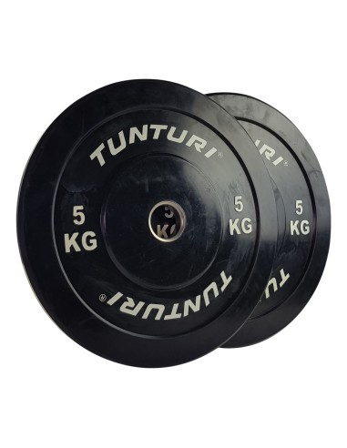 Svorio plokštė TUNTURI treniruočių buferinė plokštė, 50 mm, 5 kg