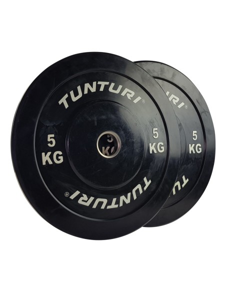 Svorio plokštė TUNTURI treniruočių buferinė plokštė, 50 mm, 5 kg