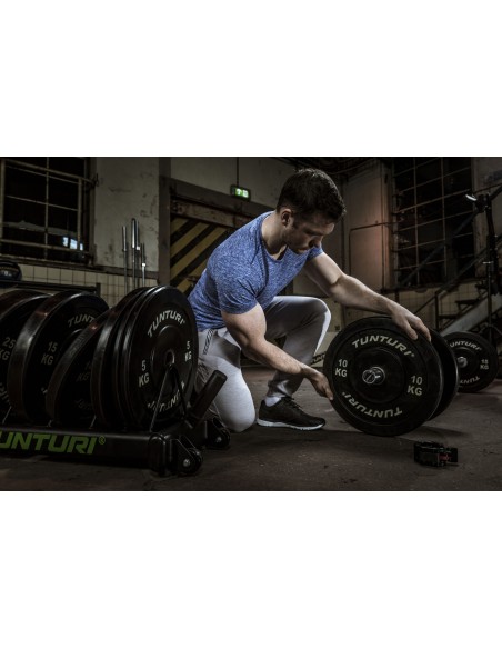 Svorio plokštė TUNTURI treniruočių buferinė plokštė, 50 mm, 5 kg