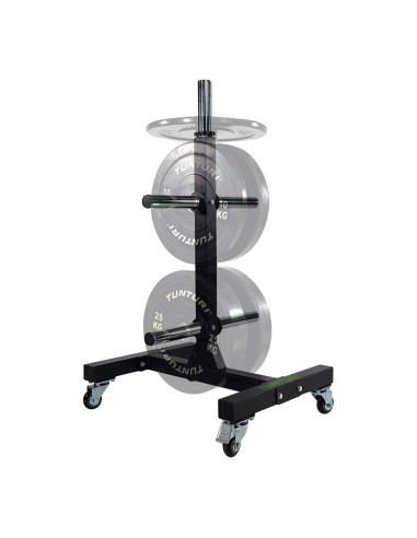 Tvirtas apsauginių plokščių laikiklis „Tunturi Upright Bumper Plate Rack“