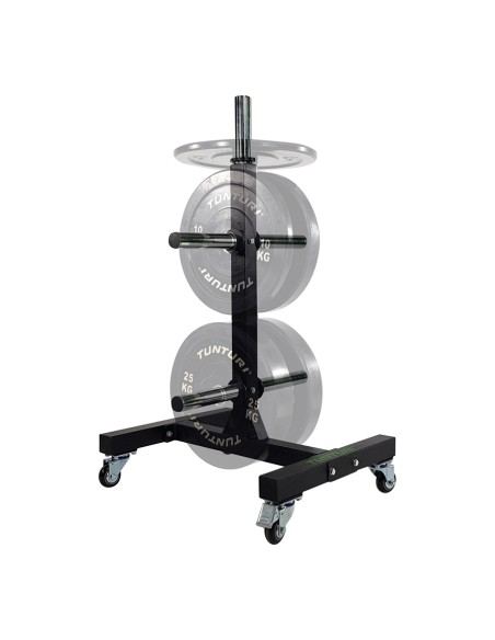 Tvirtas apsauginių plokščių laikiklis „Tunturi Upright Bumper Plate Rack“
