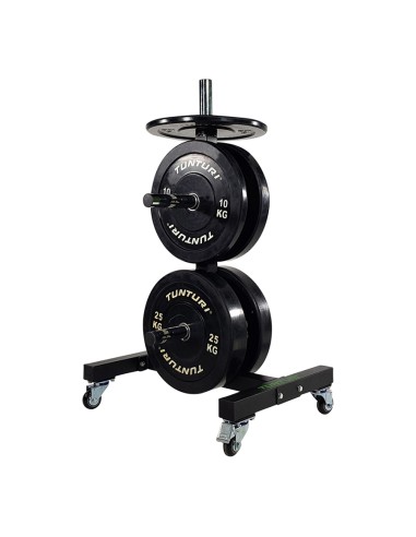 Tvirtas apsauginių plokščių laikiklis „Tunturi Upright Bumper Plate Rack“